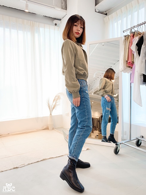 TheMadre|新竹女裝|新竹服飾店|穿搭分享|飛行外套|牛仔褲穿搭