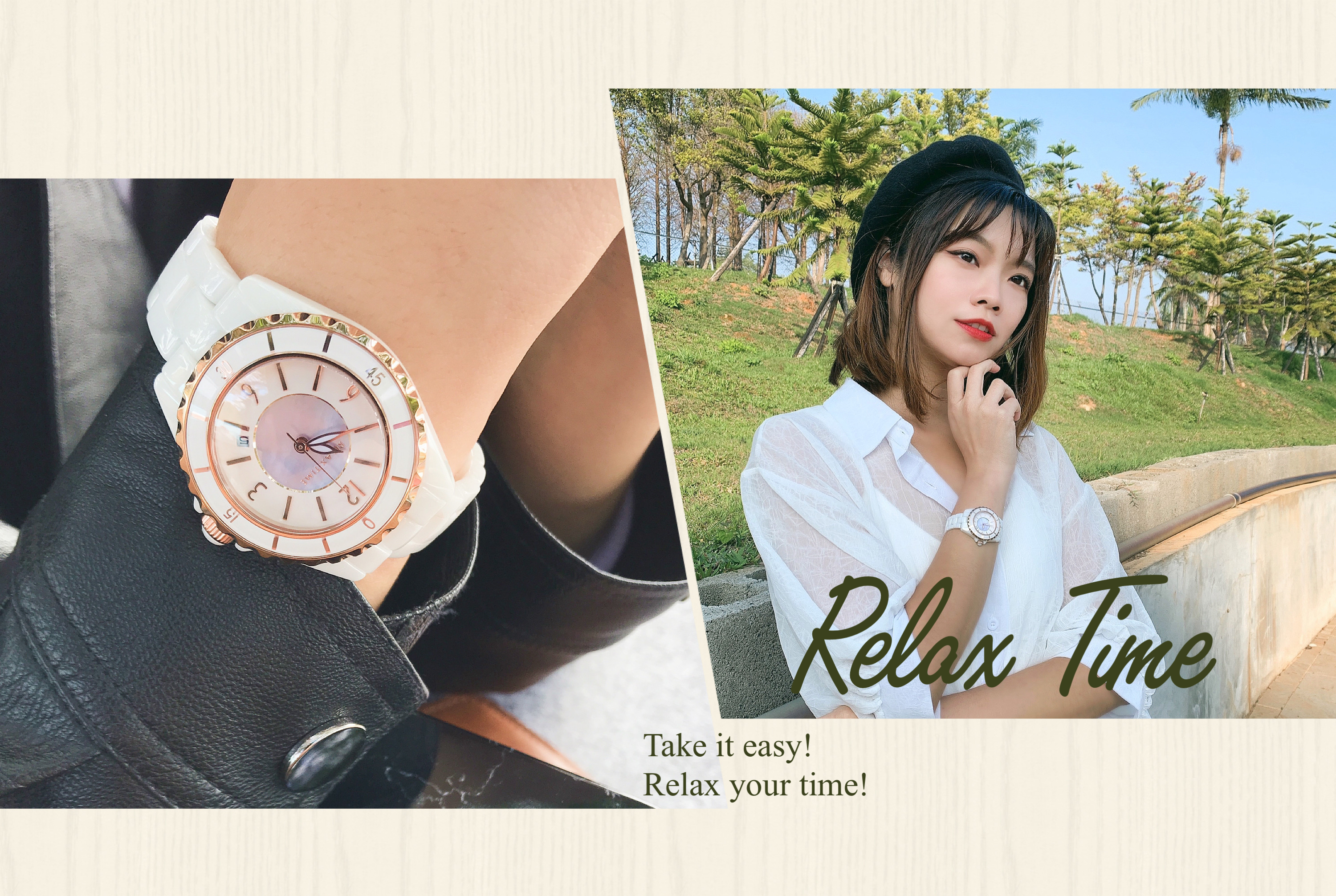輕奢陶瓷錶RELAX TIME女錶RT93|優雅知性錶款推薦