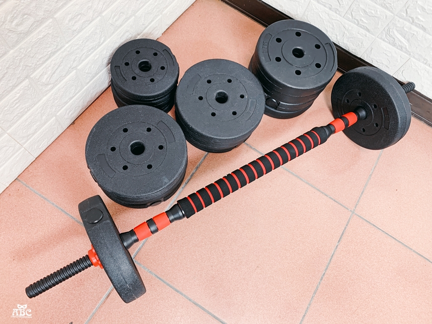 居家健身器材|重訓椅|可調節啞鈴|槓鈴運動訓練|40kg 啞鈴槓鈴兩用組