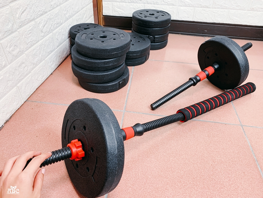 居家健身器材|重訓椅|可調節啞鈴|槓鈴運動訓練|40kg 啞鈴槓鈴兩用組