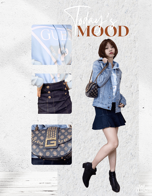 GUESS女裝|帽T穿搭|秋裝冬裝|休閒時尚穿搭分享