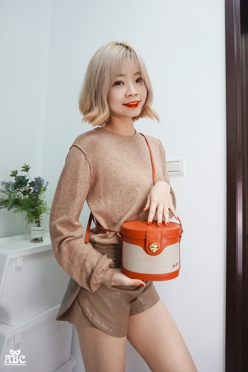 BLANKSPACE皮革帆布側背餅乾包|客製化禮物|情人節|印字包|訂製包包