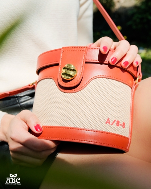 BLANKSPACE皮革帆布側背餅乾包|客製化禮物|情人節|印字包|訂製包包