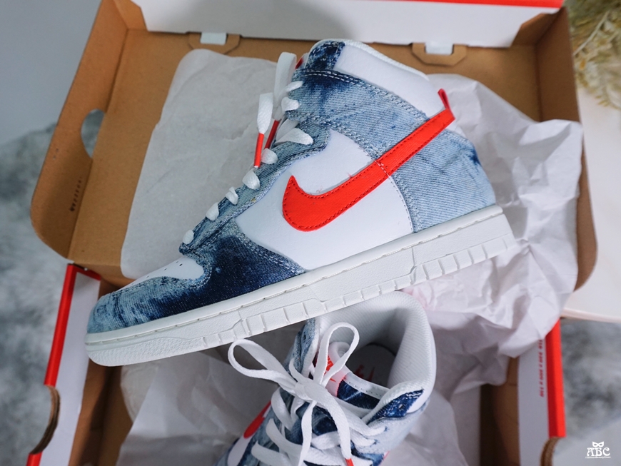 情人節禮物送禮|Yahoo購物AFTEE支付Nike Wmns Dunk HI 水洗丹寧女鞋開箱