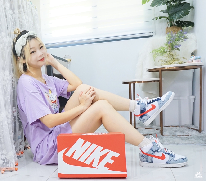情人節禮物送禮|Yahoo購物AFTEE支付Nike Wmns Dunk HI 水洗丹寧女鞋開箱