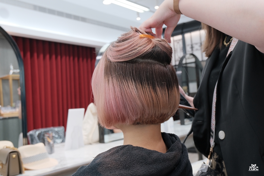 竹北髮廊|GENIC竹北首席店|玫瑰珊瑚|粉紅棕|漂髮|韓國女團髮色