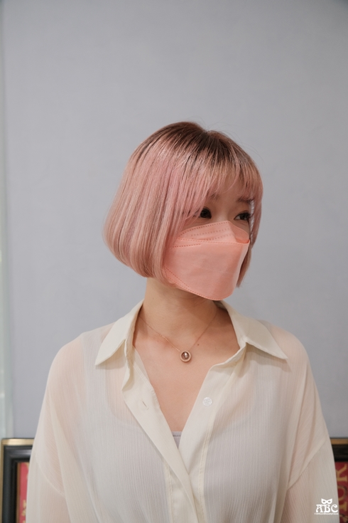 竹北髮廊|GENIC竹北首席店|玫瑰珊瑚|粉紅棕|漂髮|韓國女團髮色