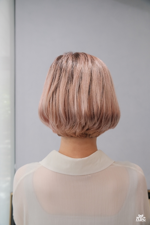 竹北髮廊|GENIC竹北首席店|玫瑰珊瑚|粉紅棕|漂髮|韓國女團髮色