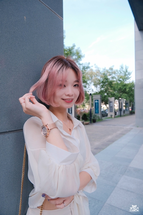 竹北髮廊|GENIC竹北首席店|玫瑰珊瑚|粉紅棕|漂髮|韓國女團髮色