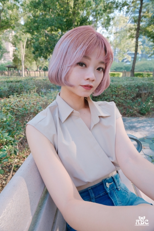 竹北髮廊GENIC評價價位剪髮染髮|粉紫色特殊色漂髮粉霧色仙女髮色韓系