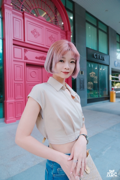 竹北髮廊GENIC評價價位剪髮染髮|粉紫色特殊色漂髮粉霧色仙女髮色韓系