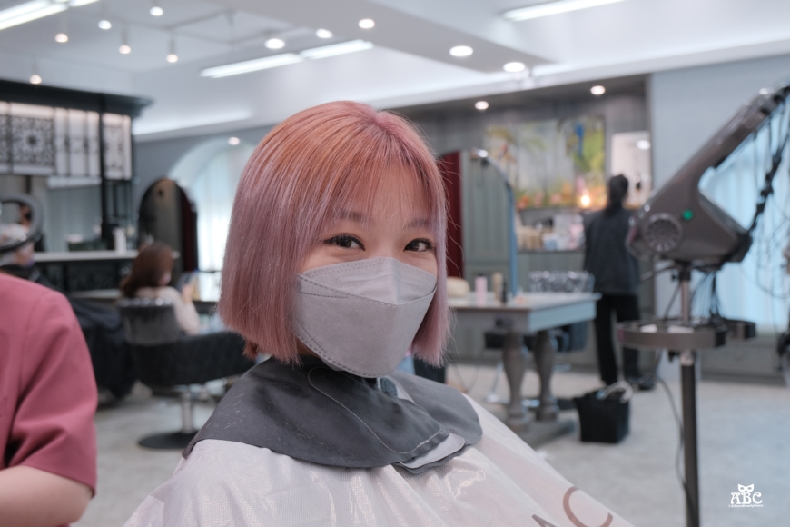 竹北髮廊GENIC評價價位剪髮染髮|粉紫色特殊色漂髮粉霧色仙女髮色韓系
