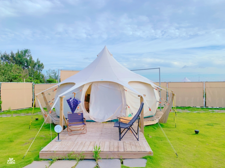 蟬說夕陽漫漫|台中豪華露營|高美濕地|清水區旅遊|親子露營免搭帳|暑假親子景點