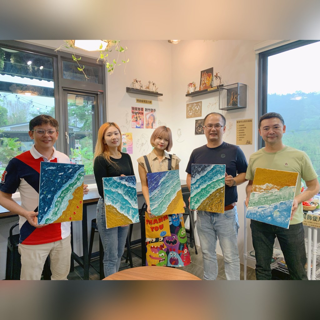 手作課程畫畫體驗老師|企業內訓|團體活動|飯店手作課程|畫畫課|肌理畫|壓克力畫