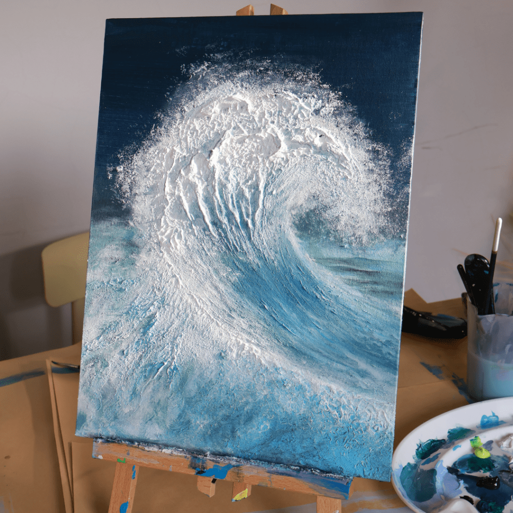 石英砂肌理畫課程