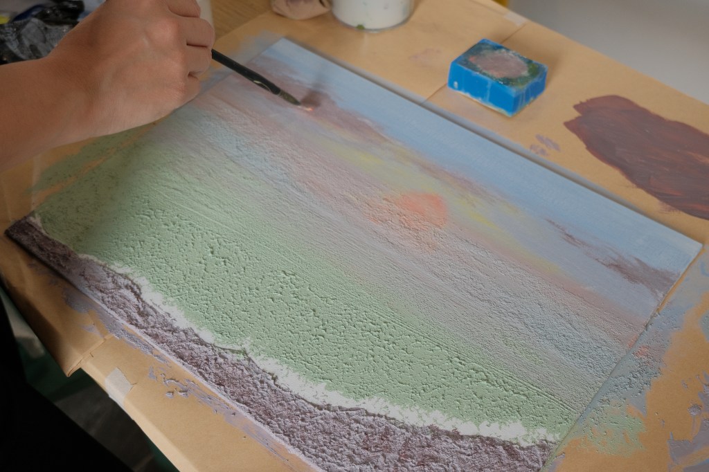 肌理畫課程|手作老師|畫畫課程