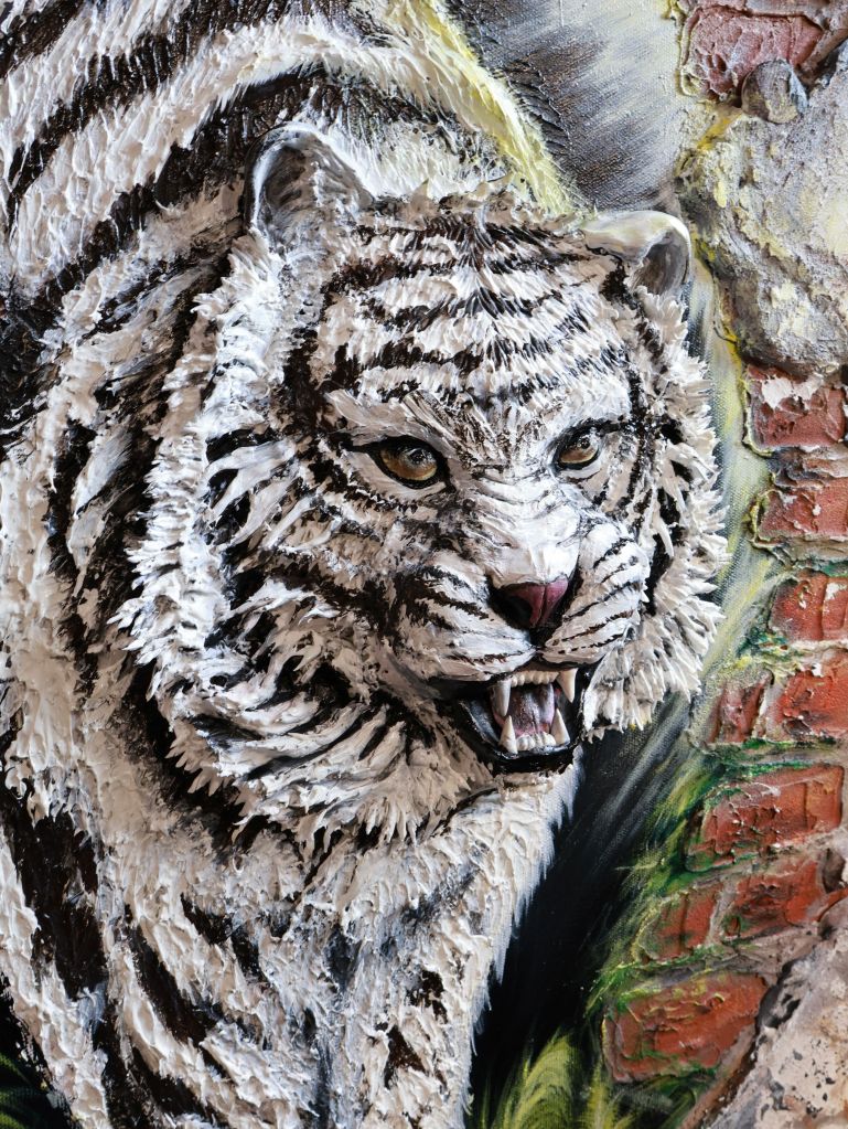 掛畫|室內設計軟裝|藝術品|手繪畫作|藝術創作|台灣藝術家|虎