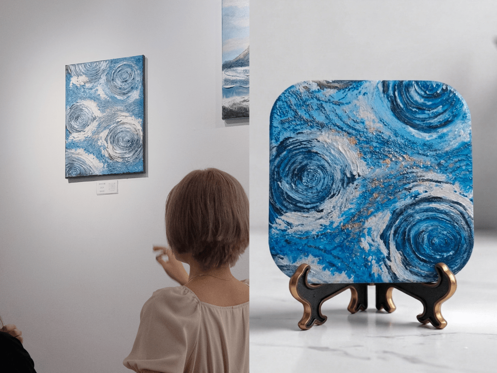 愛麗森藝術杯墊|藝術創作|送禮|禮盒|陶瓷杯墊