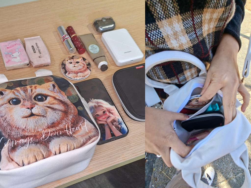 【原創】幸福肥立體畫貓咪小方包|愛麗森藝術創作|隨身小包|送禮推薦|文創