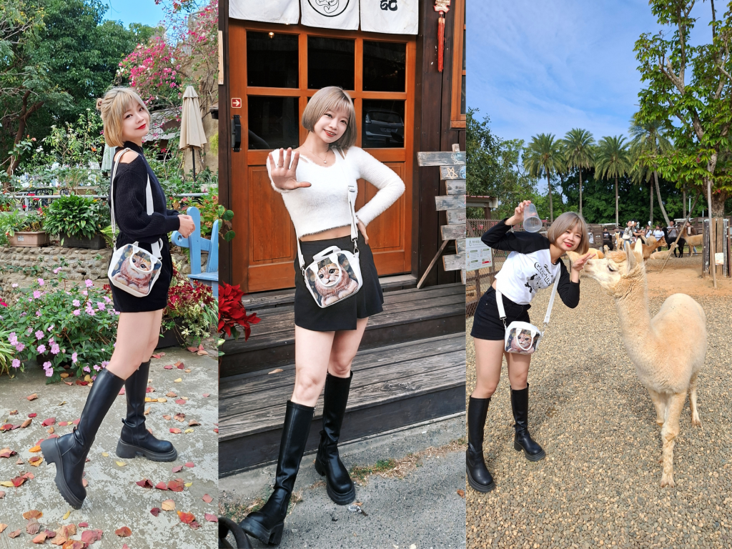 【原創】幸福肥立體畫貓咪小方包|愛麗森藝術創作|隨身小包|送禮推薦|文創