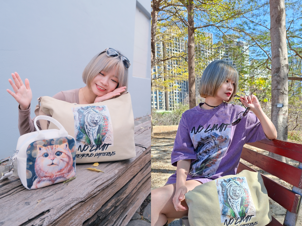 【原創】幸福肥立體畫貓咪小方包|愛麗森藝術創作|隨身小包|送禮推薦|文創